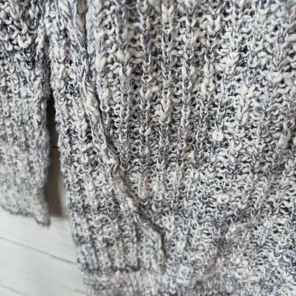 Free People Sweater Womens SZ S/P Raw Edge Inside Out Open Knit Tunic Boho Indie - Picture 9 of 16